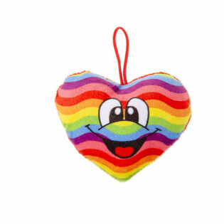 PLUSH RAINBOW HEART SMILEY (24 pcs.)