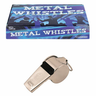 METAL FOOTBALL WHISTLES (12 pcs)