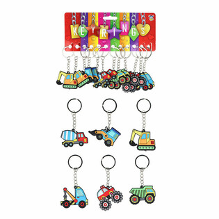 Construction Vehicle Keychains (12 pcs)