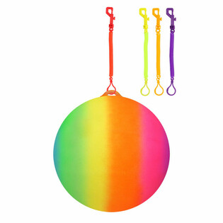 RAINBOW BALL WITH CORD / BUNGE BALL Ø23 Cm (24 pcs.)