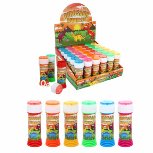 Dinosaur Bubble Blower 50ml with Patience Game - Display Pack of 36