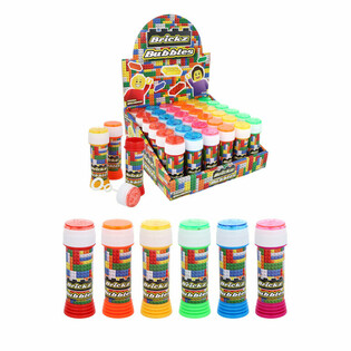 Bubble Blower Brickz / Building Blocks 50ml - Display (36 pcs)
