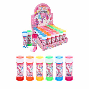 UNICORN BUBBLE BLOWER - 50ML IN DISPLAY (36 pcs)