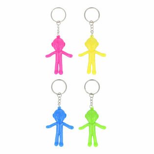 Mixed Color Alien Keychains (60 pcs)