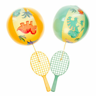 PADDLE RACKET WITH BALL - DINOSAUR (12 pcs.)