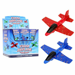 FOAM AIRPLANE / AIRPLANE 17 CM LONG - IN DISPLAY (18 pcs.)