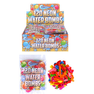 120x WATER BOMBS IN BAG IN DISPLAY (24pcs.)