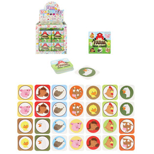 SMALL MEMORY GAMES - MODEL: FARM - IN DISPLAY (64 pcs.)
