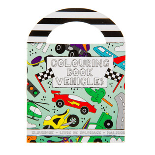 Small Vehicles Coloring Books with Stickers (48 pcs)