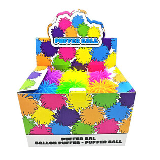 LARGE PUFFER BALL - 15CM - IN DISPLAY (12 pcs.)