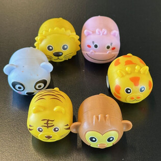 PULL BACK JUNGLE ANIMALS - IN DISPLAY (36 pcs.)