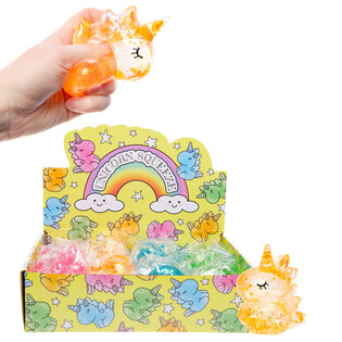 SQUEEZE UNICORN - MIXED COLORS - IN DISPLAY (12 pcs)