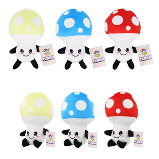 Plush Mushroom - 18cm High - Mixed Colors (12 pcs)