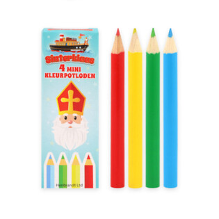 4-PIECE SINTERKLAAS COLORED PENCILS IN DISPLAY (120 pcs.)