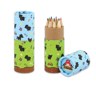 12x Colored Pencils in Case: Farm Model - Display (20 pcs.)