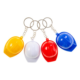 Hard Hat Keychain with Bottle Opener - Mix Colors