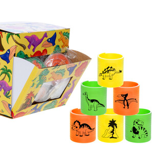 Dinosaur Spiral Slinky Springs in Display (60 pcs)
