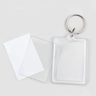 Color Your Own Rectangular Keychain (48 pcs)