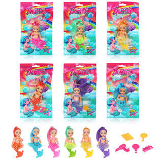 Mermaid Doll in Gift Bag - Mixed Colors (24 pcs)