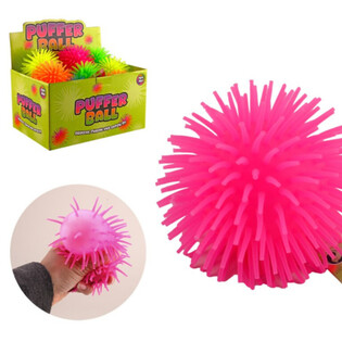 Puffer Ball 9 cm - Mixed Colors (Display 24 pcs)