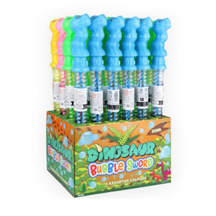 LARGE BUBBLE WAND 35 CM - DINOSAUR IN DISPLAY (24 pcs)