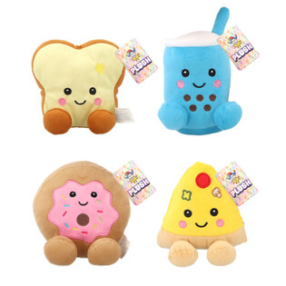 PLUSH FOOD FIGURES - 13 CM - MIXED DESIGNS (12 pcs)