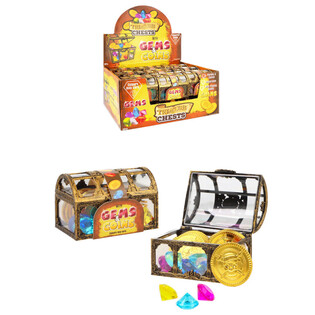 Treasure Chest with Gems & Coins - in Display (18 pcs)
