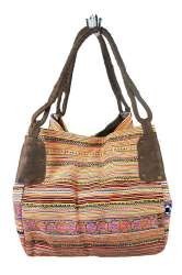 Art.no: 97719B - B-FAIR Brocade Bag Large Brown (1 pc)