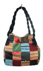 B-Fair Patchwork Bag Small Black - Handmade (1pc)