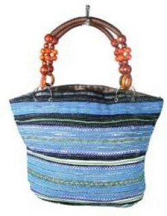 B-FAIR BEAD BAG BROWN/BLUE (1 pc)