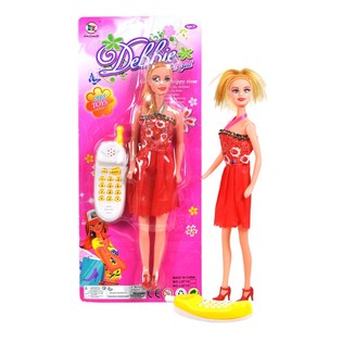 DEBBY DOLL WITH TELEPHONE ON CARD (6 pcs.)