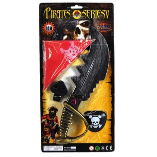 Pirate Toy Set on Card - Model 1 (6 pcs)