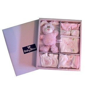 BABY BOW 5-Piece Newborn Baby Girl Gift Set