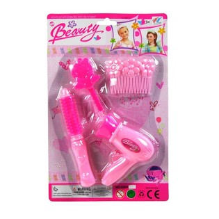 Hairdresser Toy Playset for Girls on Card (6 pcs)